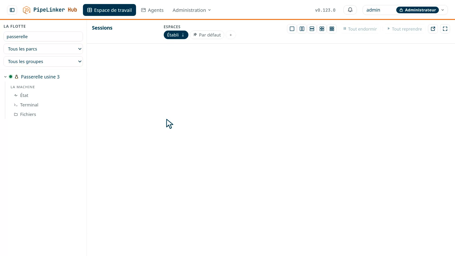 Un terminal sur une machine distante